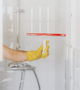 cleaning shower